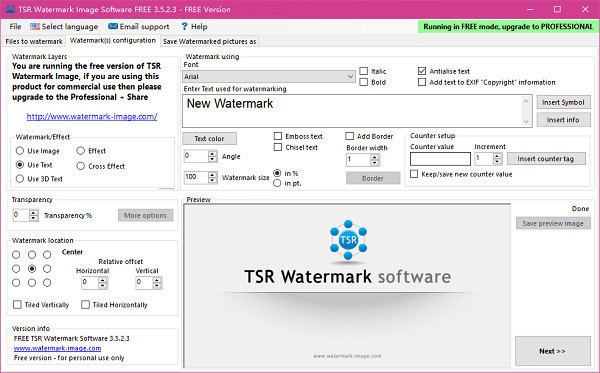 TSR Watermark Image°